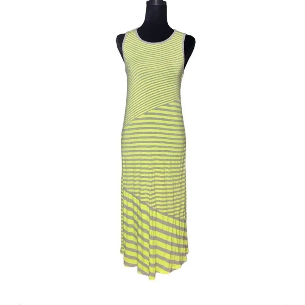 Kidpik Asymmetrical Striped Maxi Dress
